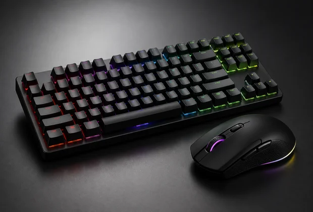 เมาส์+คีย์บอร์ดเกมมิ่งไฟ RGB